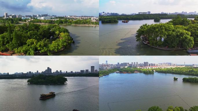 嘉兴南湖4K航拍视频