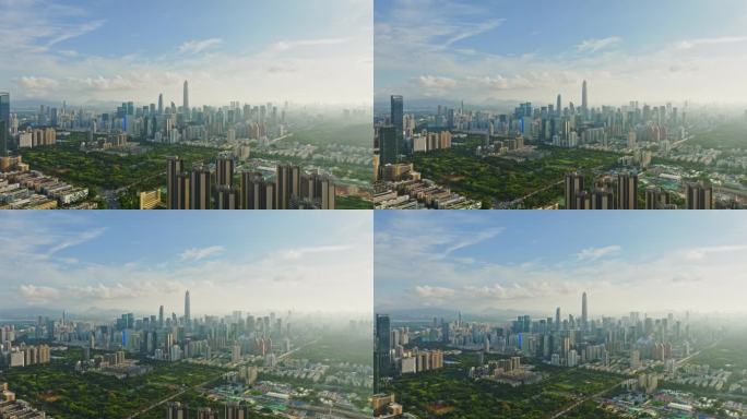 深圳城市建筑群大景航拍