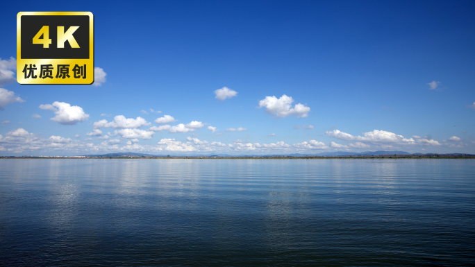 城市河边延时 湖面湖水风景 大自然景色