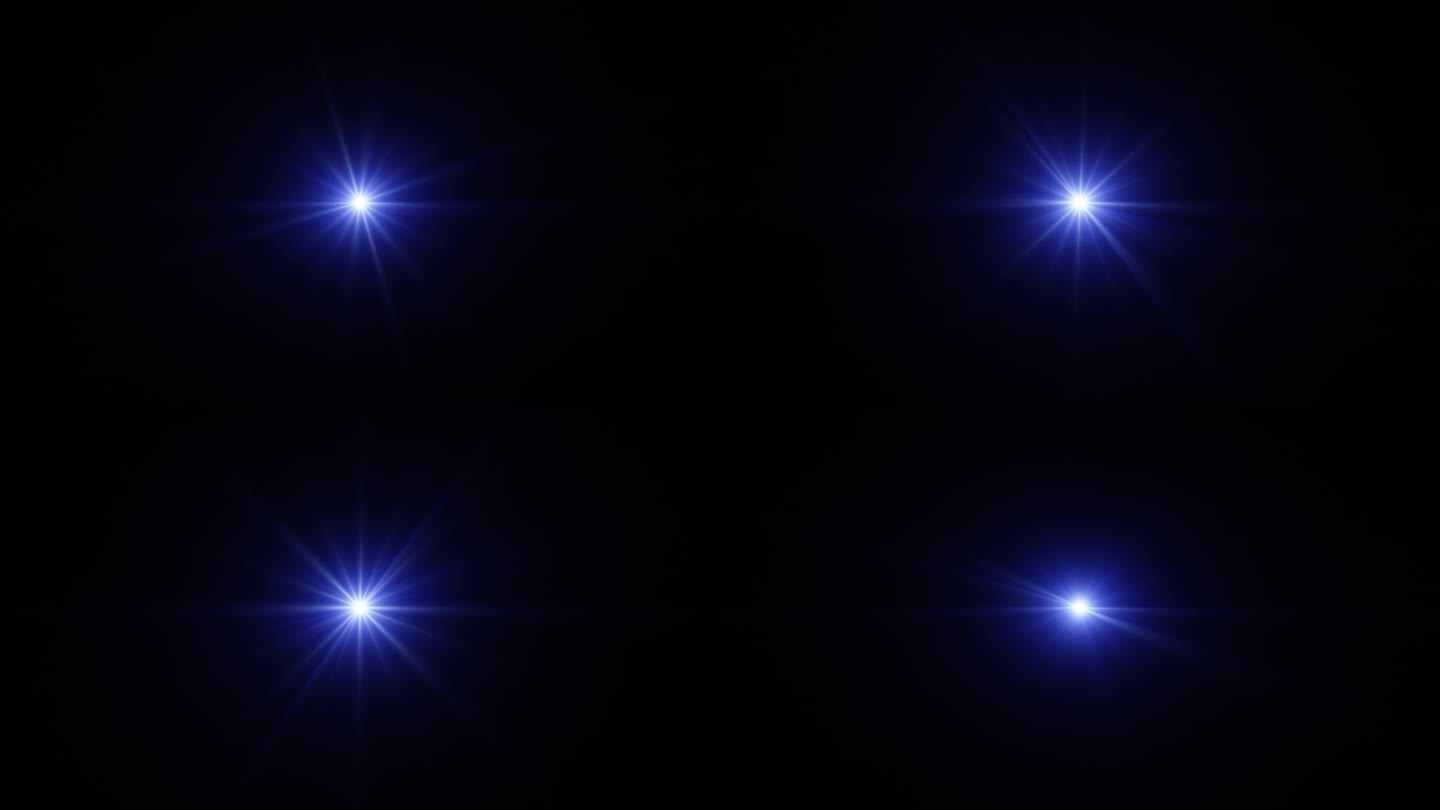 环辉光蓝光中心星光学镜头闪耀艺术动画抽象背景为屏幕项目叠加。