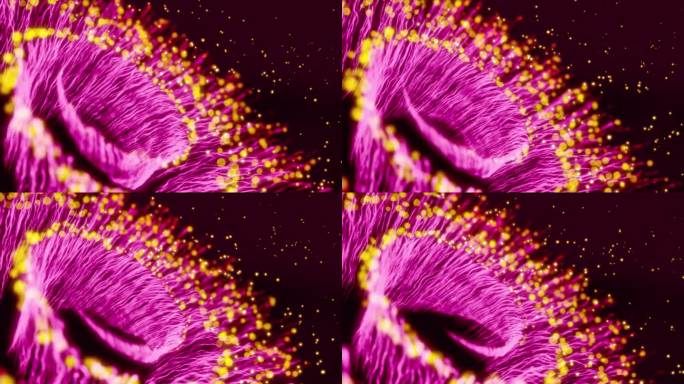 4k粒子花舞台背景