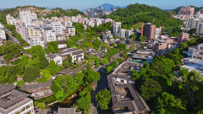 甘坑客家小镇航拍