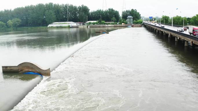 北京潮白河泄洪