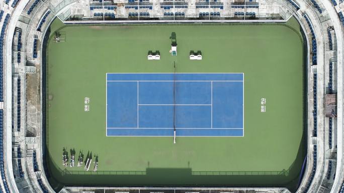 4K航拍深圳·坪山体育中心体育馆