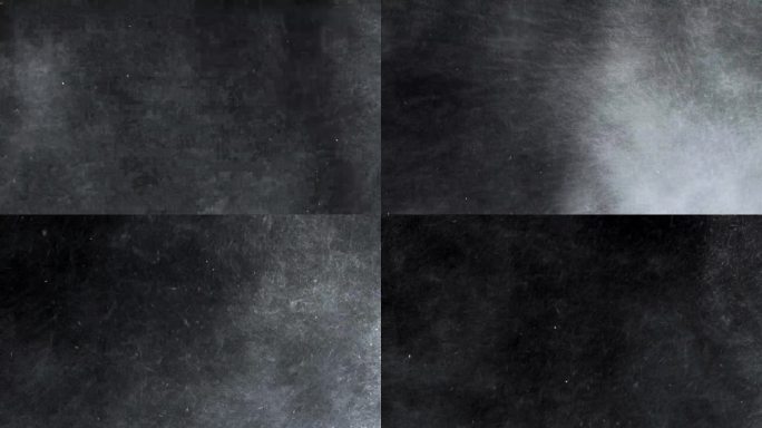 黑色屏幕上的暴风雪特效元素。圣诞视觉效果。