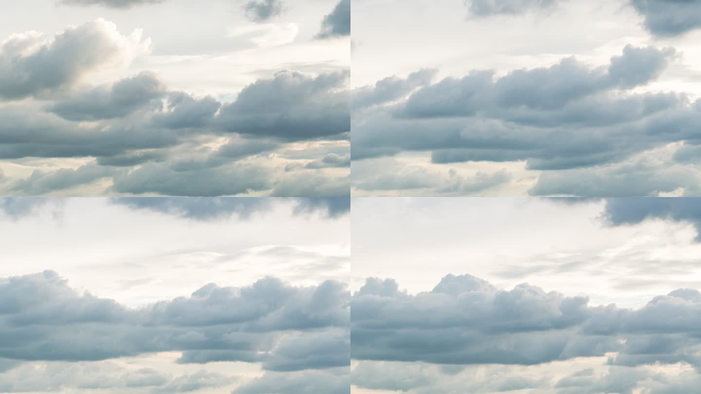 【4K】天空云彩变化乌云过境