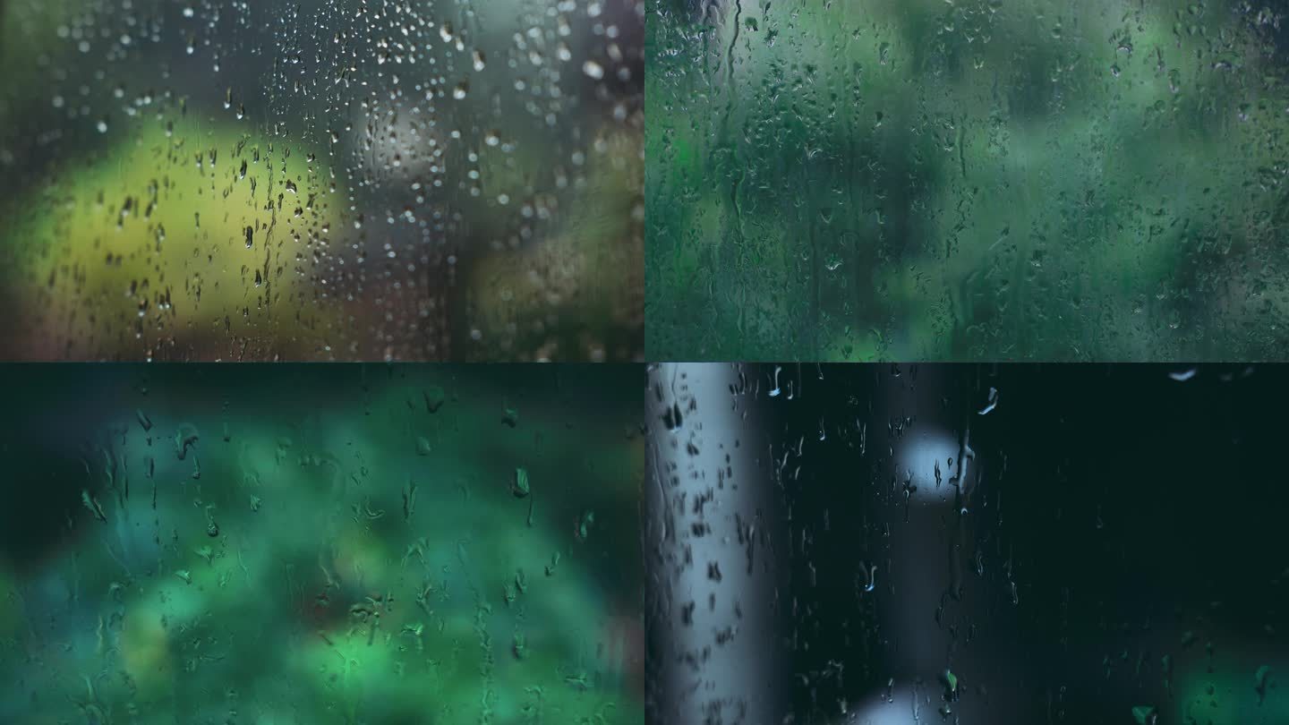 雨天玻璃雨滴