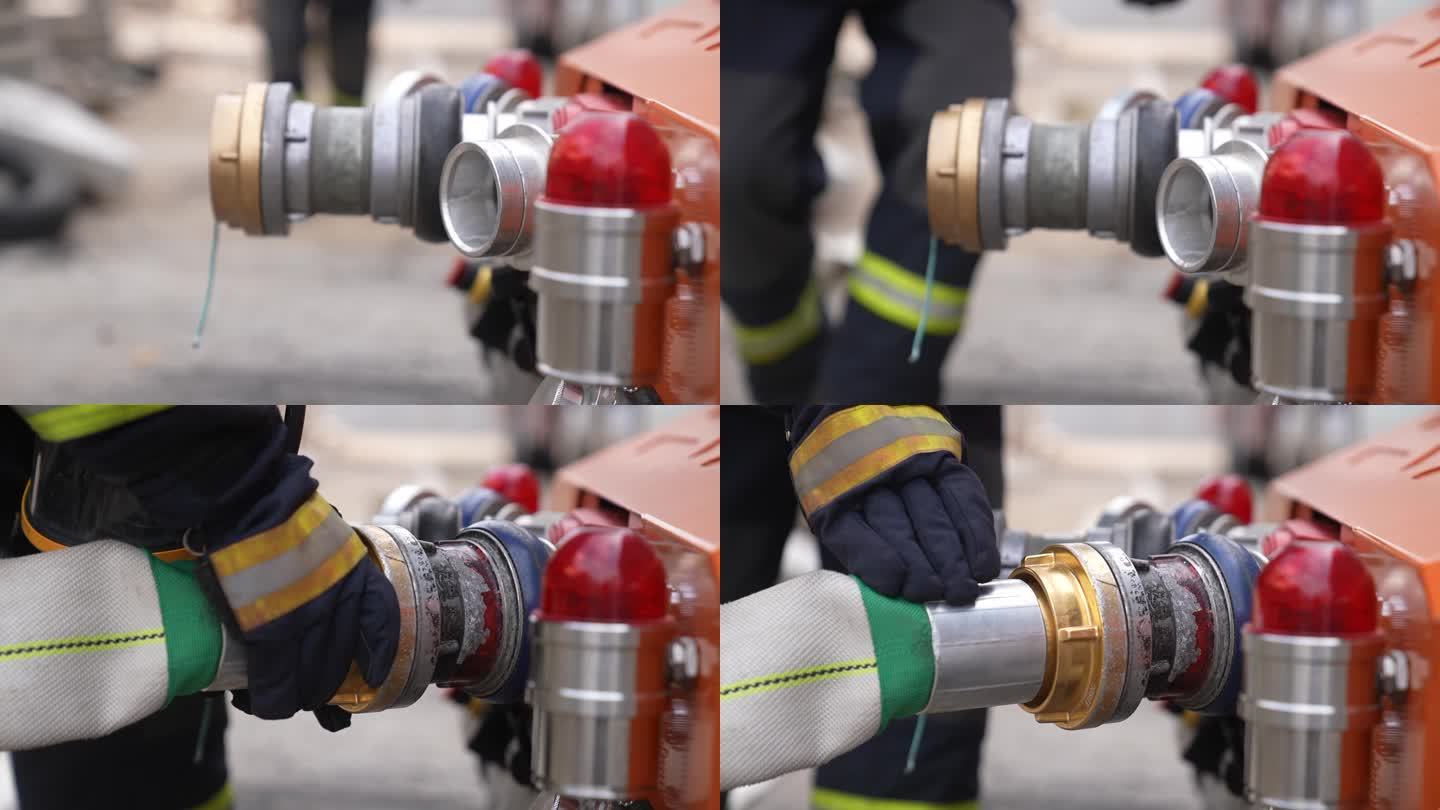 灭火救援化工厂救援机器人接水管