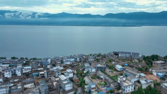 苍山 洱海 小镇 沿湖小镇 山湖村镇