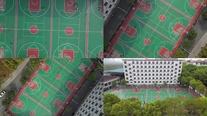 衡阳新民中学篮球场航拍
