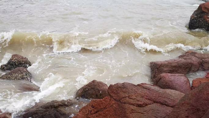 大海浪花海边海滩一分钟以上长视频9-2