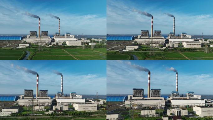 热电厂航拍