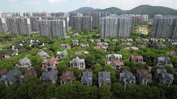 苏州华丽家族太上湖太湖上景花园别墅航拍