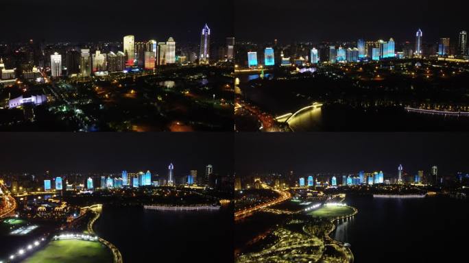 海南海口城市夜景