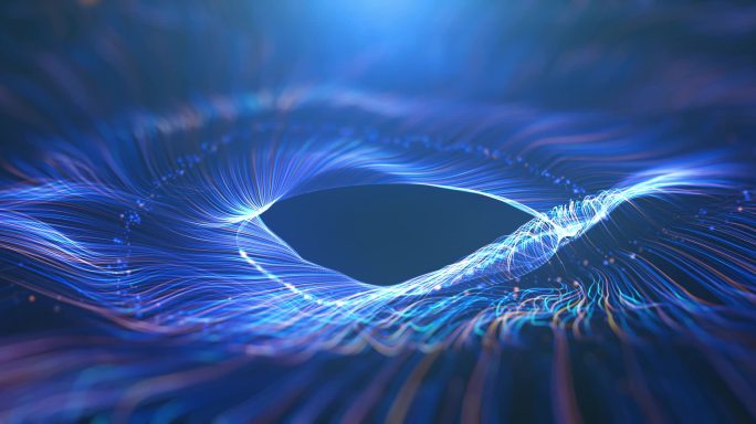 【AE】唯美抽象粒子旋涡波浪线条