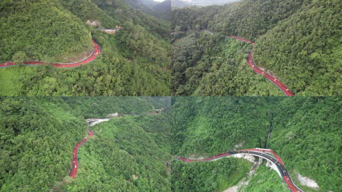 自驾海南琼中线山路国道穿过鹦哥岭热带雨林