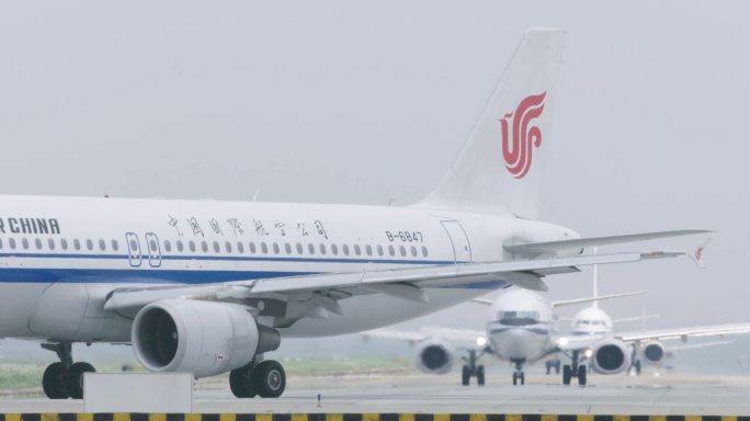 中国国际航空飞机转弯