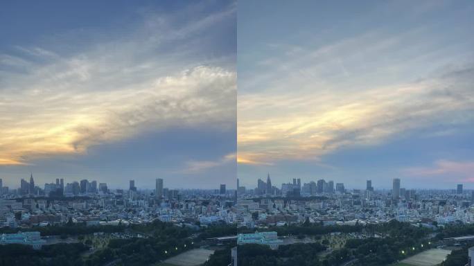 东京八屋的日落