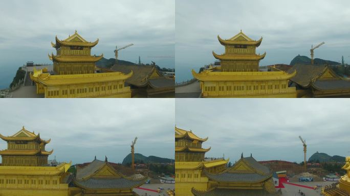 峨眉山金顶上的建筑