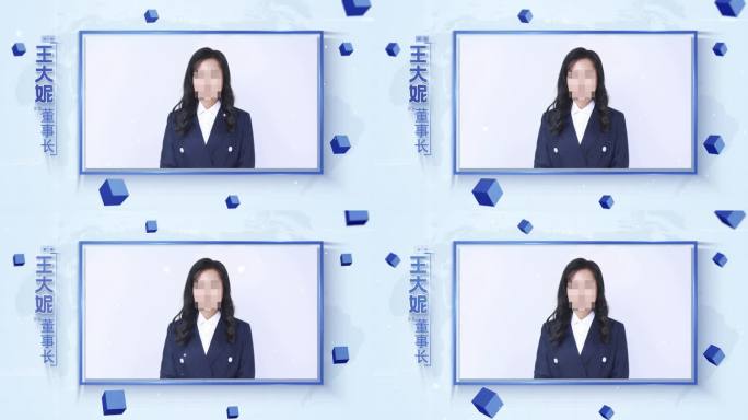 企业人物采访边框
