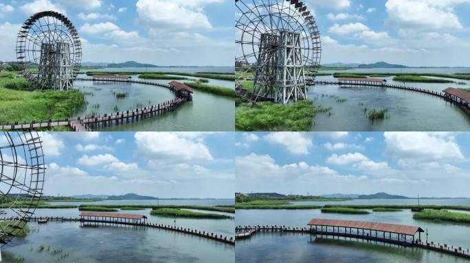 苏州太湖湖滨国家湿地公园航拍