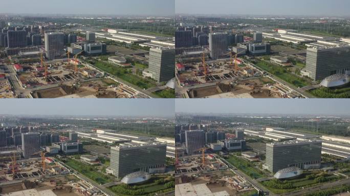 4K原素材-开发建设中的张江汽车研发园区