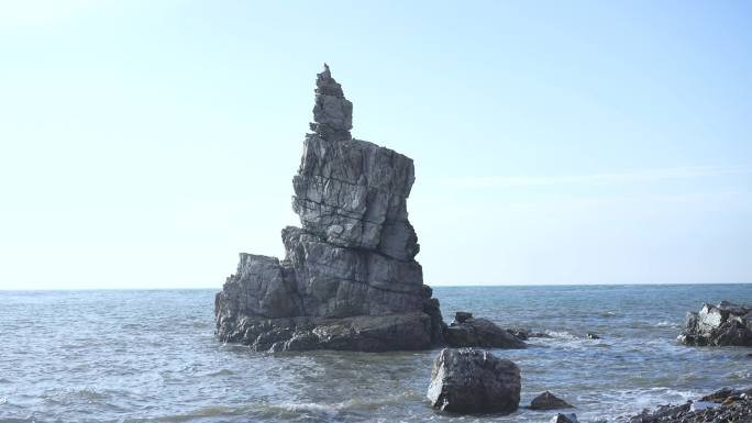 悬崖岩石海滩 自然奇观