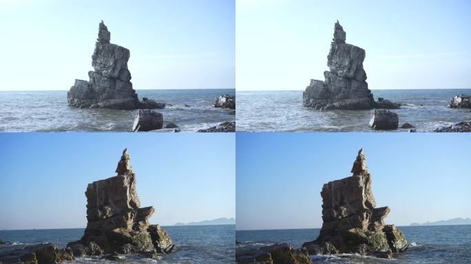 悬崖岩石海滩 自然奇观