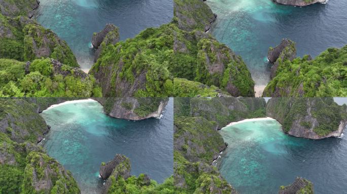 原创 泰国甲米小皮皮岛玛雅湾自然风光航拍