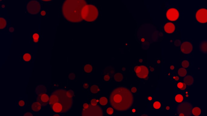 4K红色金色粒子抽象背景与闪闪发光的金色浮尘