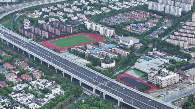 4K-Log-上海龙东高架路、中芯学校