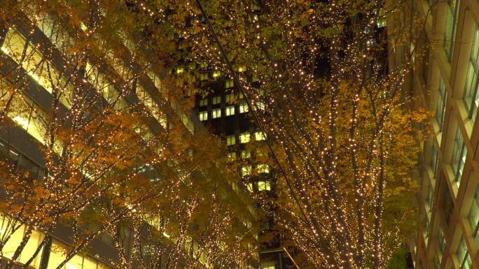 东京丸内圣诞彩灯东京丸内圣夜景