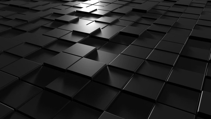 抽象方波背景三维黑色方块背景