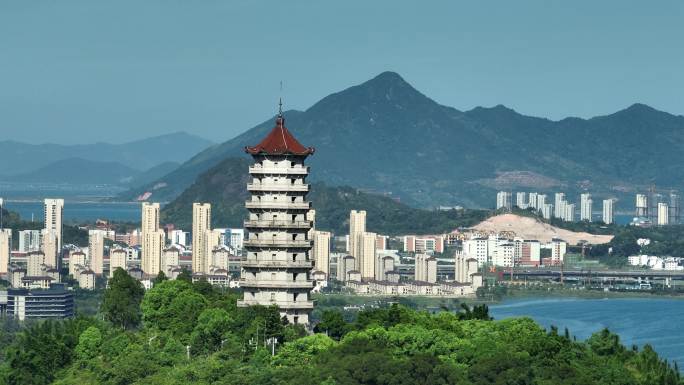 福建宁德_塔山_日景视频