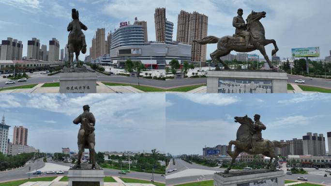 渭南市 蒲城杨虎城将军雕塑像