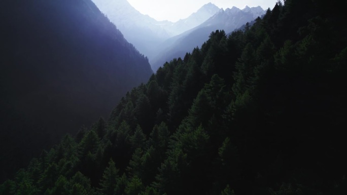 尼泊尔山脉的壮观景色