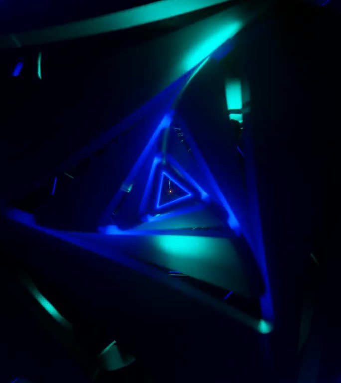 催眠和充满活力的闪烁科幻霓虹VJ循环身临其境的视觉效果。