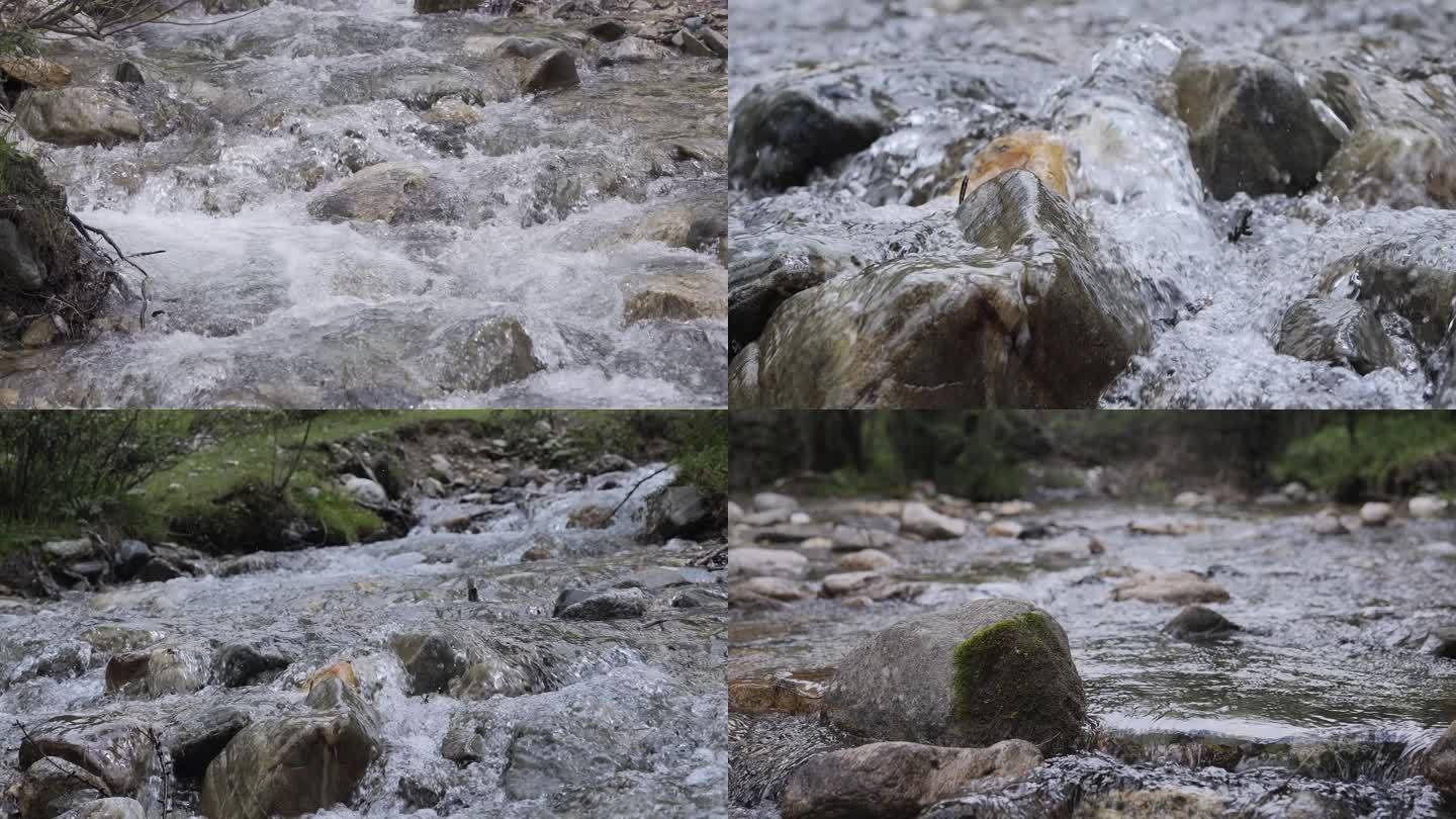 4K升格120P升格山涧溪流矿泉水