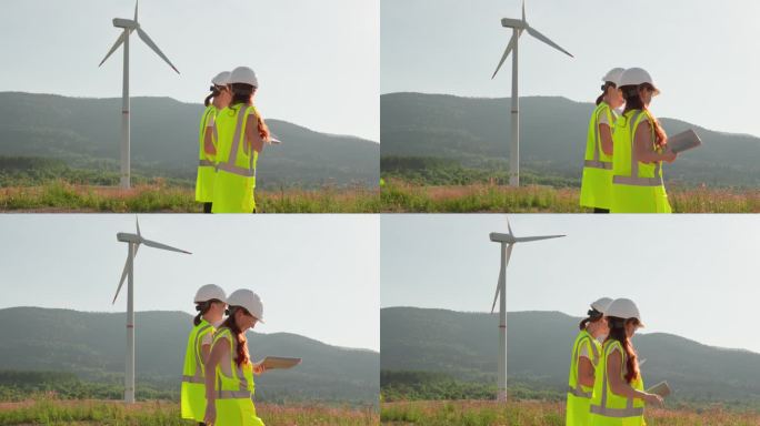 两位妇女专家在可再生能源发电方面的工作是有效的环境和商业方法的例子。保护环境，阻止全球变暖，保护气候