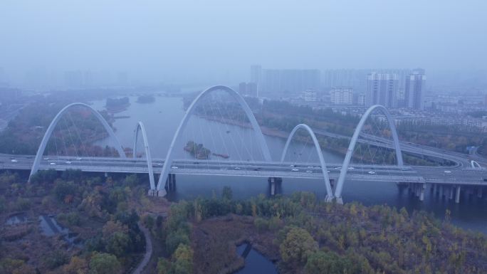 太原市北中环桥4k航拍桥航拍