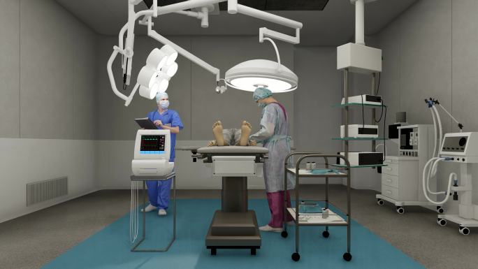 解剖手术室4K动画