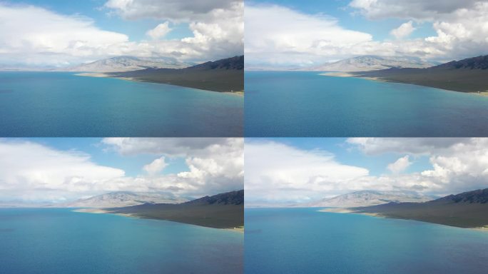 新疆博尔塔拉赛里木湖月亮湾博尔汗山亲水滩