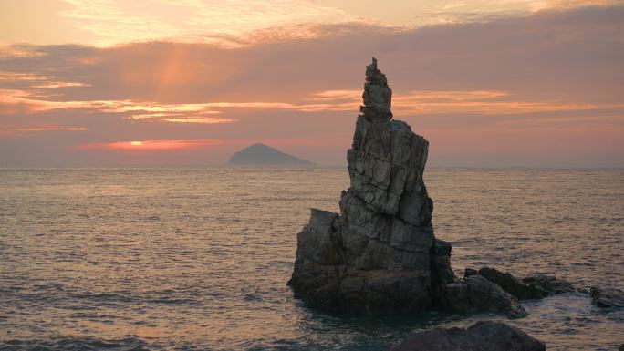 海上礁石 地质公园 岩石