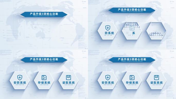 （3）简洁干净产品功能结构分类展示