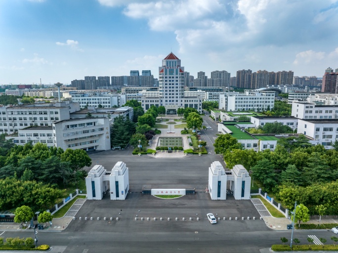 航拍江苏海洋大学延时摄影