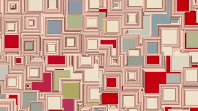 图案用五颜六色的方块，抽象的墙面。