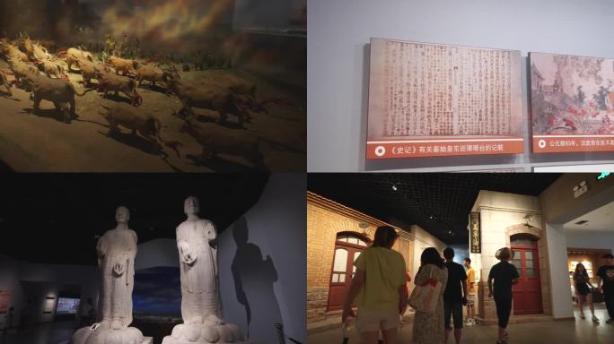 博物馆 参观博物馆游客 青岛历史