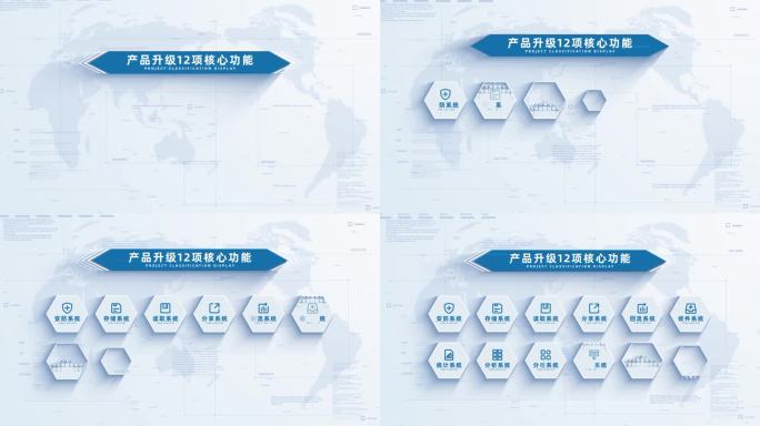 （12）简洁干净产品功能结构分类展示
