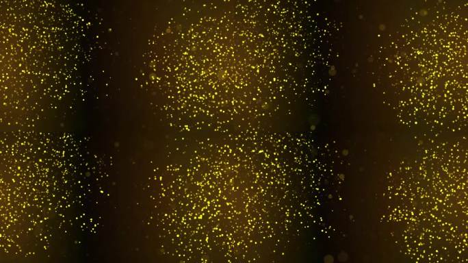 未来的金尘粒子抽象背景与闪亮的金色地板粒子星星。