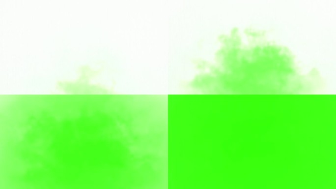 4K动画，使墨水在纸张纹理上渗出(绿色背景为色度键)